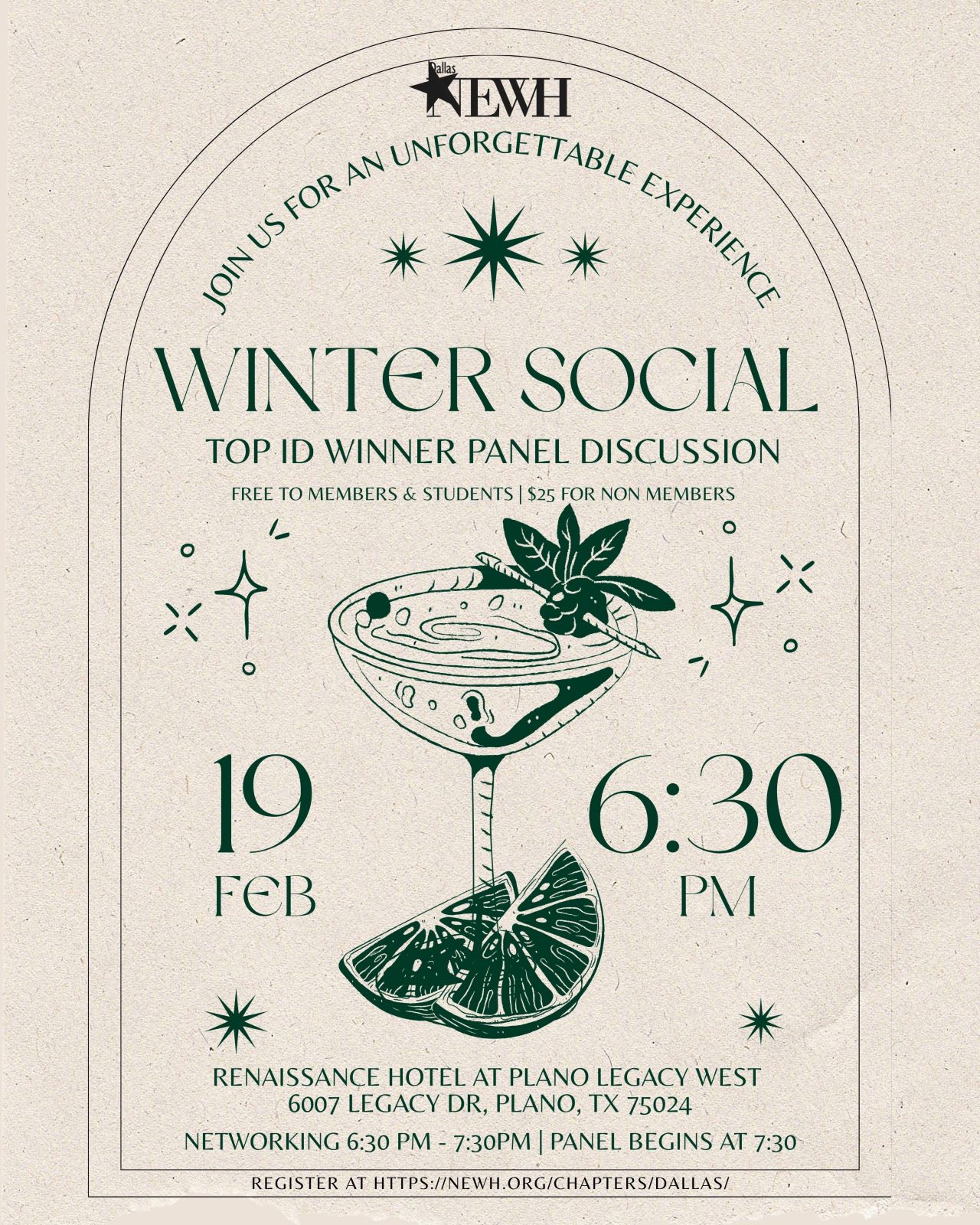 Jillian Adams a panelist on the NEWH Dallas TopID Winner Pannel