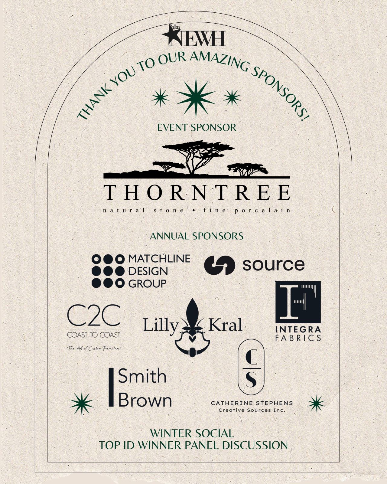 a white card with black text