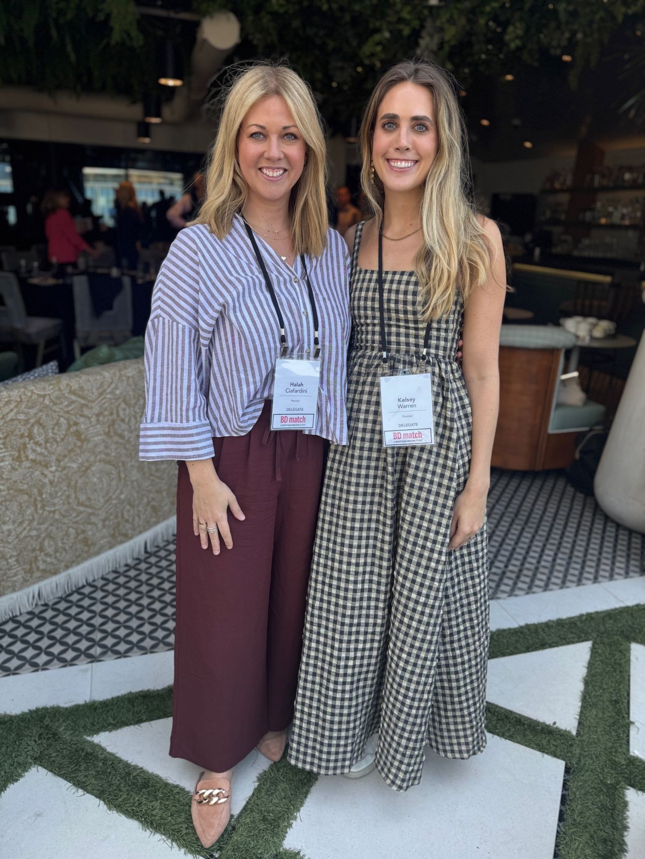 Premier Interior Design Director Halah Ciafardini and Interior Designer Kelsey Warren at BD Match
