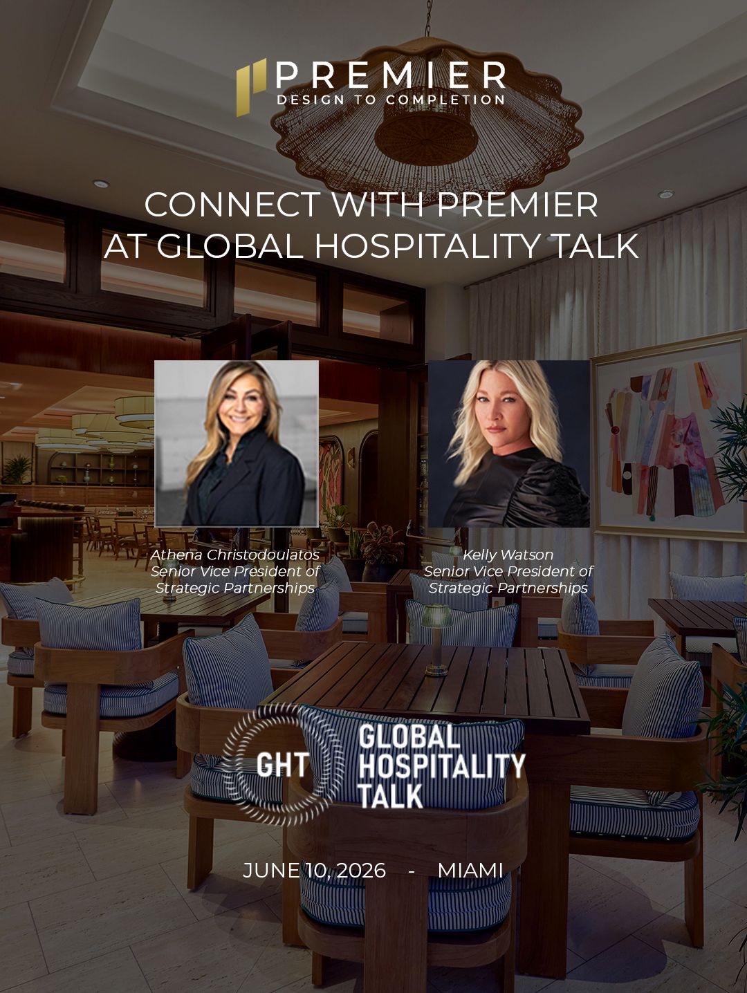 Join Premier at the 2026 Global Hospitality Talk Luxury Hotel Design and Development event