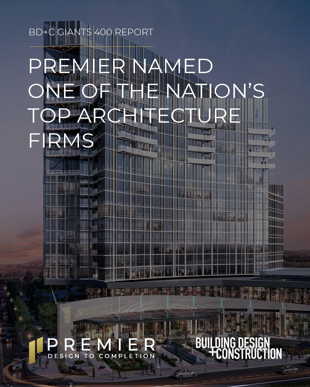 Premier named one of the top architecture firms in 2025 by BD+C