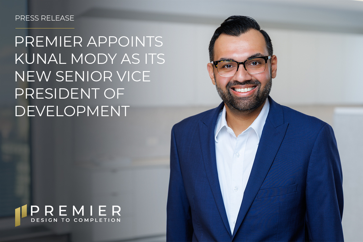 Press release: Premier appoints Kunal Mody as its new Senior Vice President of Development